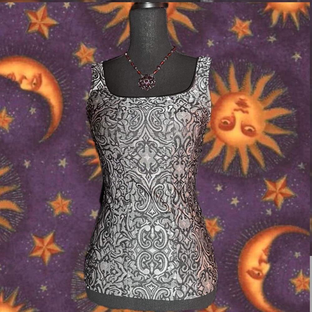 medieval Renaissance corset like cami tank top